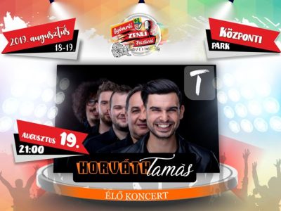 Horváth Tamás énekes gyömrői fellépésének plakátja.